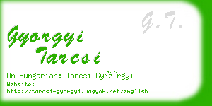 gyorgyi tarcsi business card